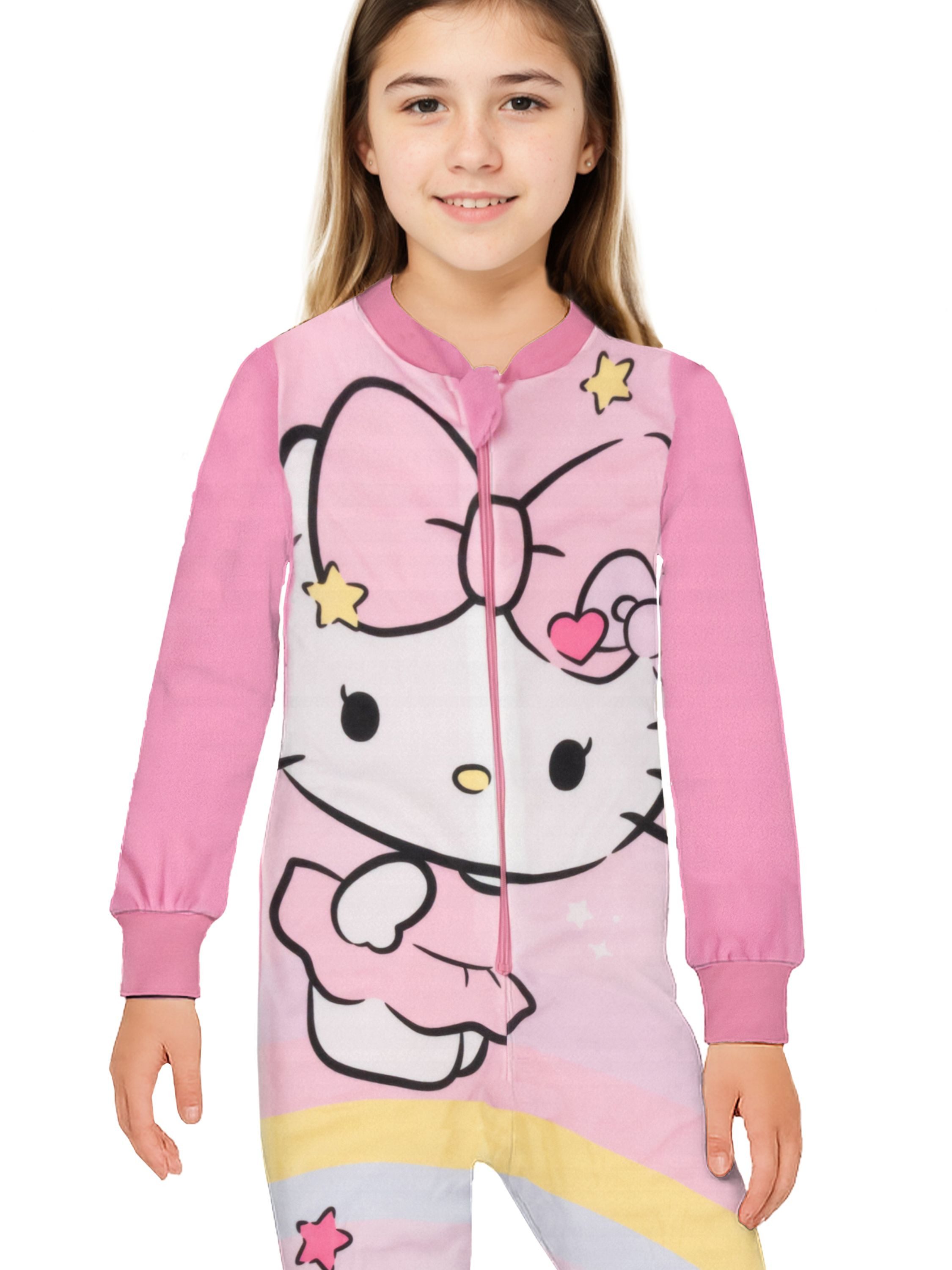 United Labels® Jumpsuit Hello Kitty Jumpsuit Overall Pyjama Schlafanzug langarm