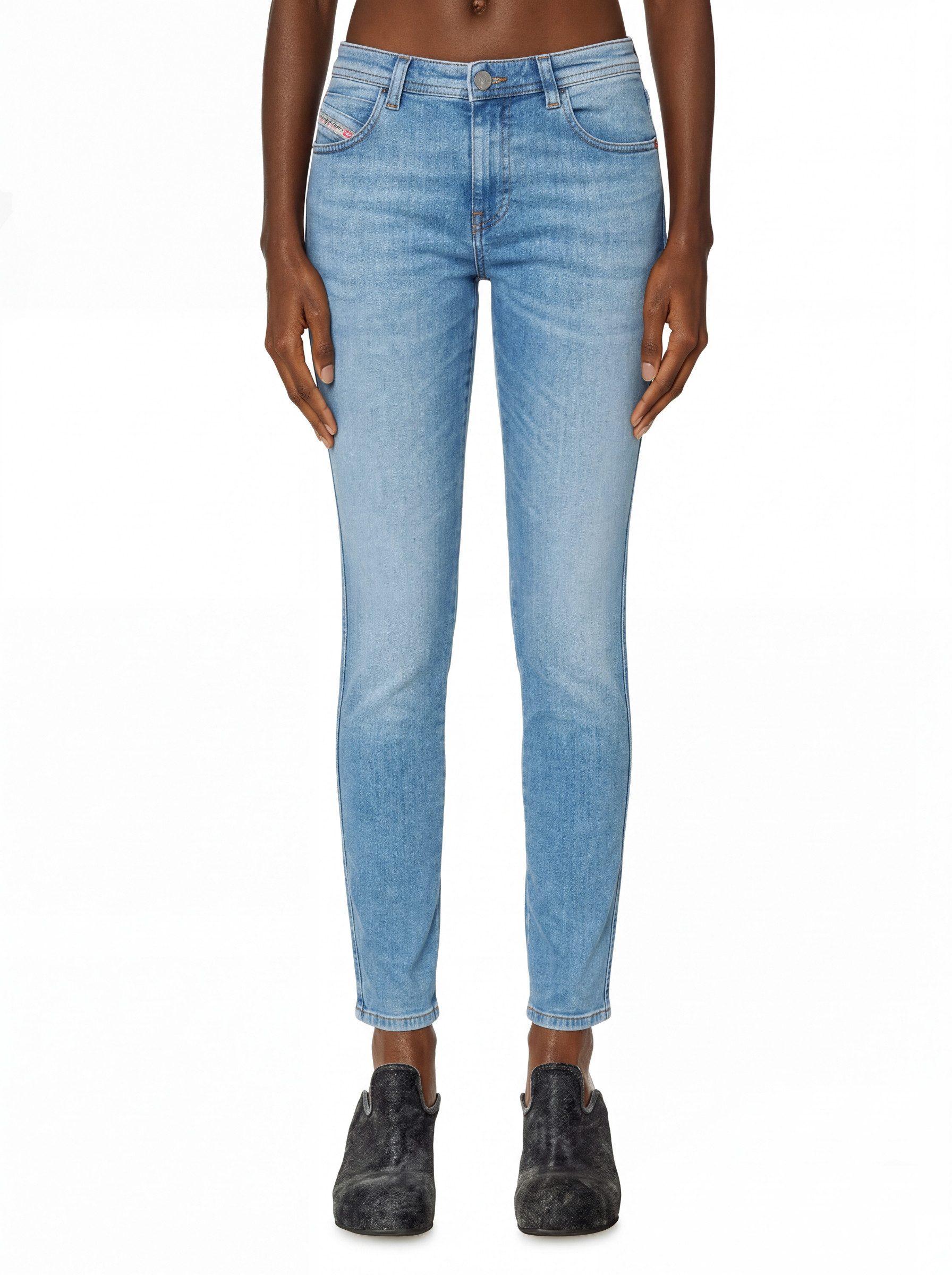 Diesel Skinny-fit-Jeans verkürzte Beinpartie, gerader Beinabschluss - 2015 BABHILA