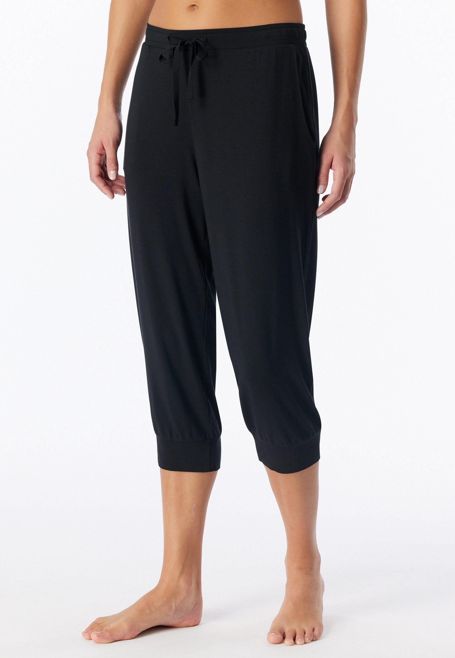 Schiesser 3/4-Hose Mix + Relax Single-Jersey Qualität, Gummizug, seitliche Taschen