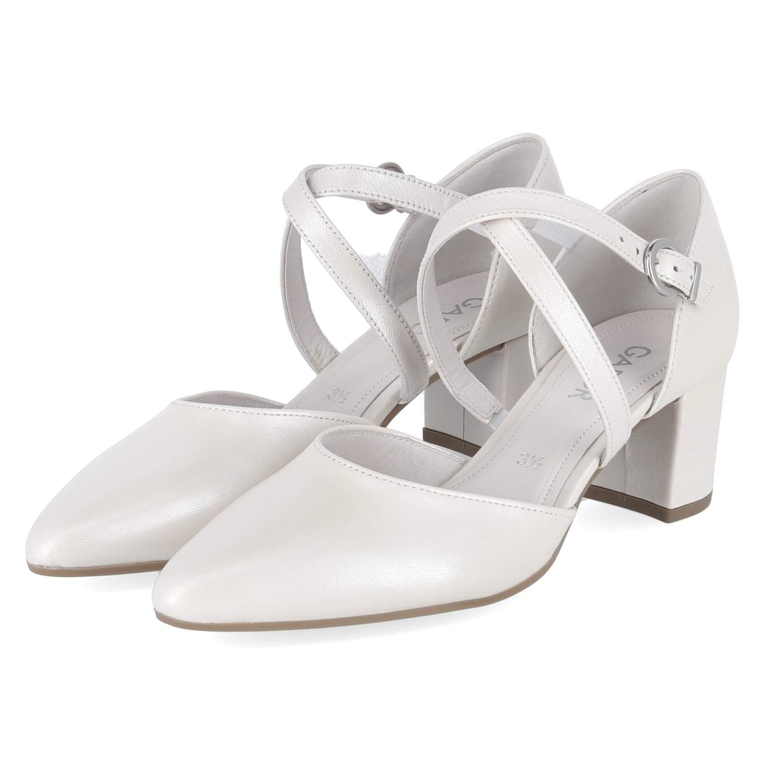 Gabor Gabor 81.343.60 Damen Glattleder weiss Keilpumps günstig online kaufen