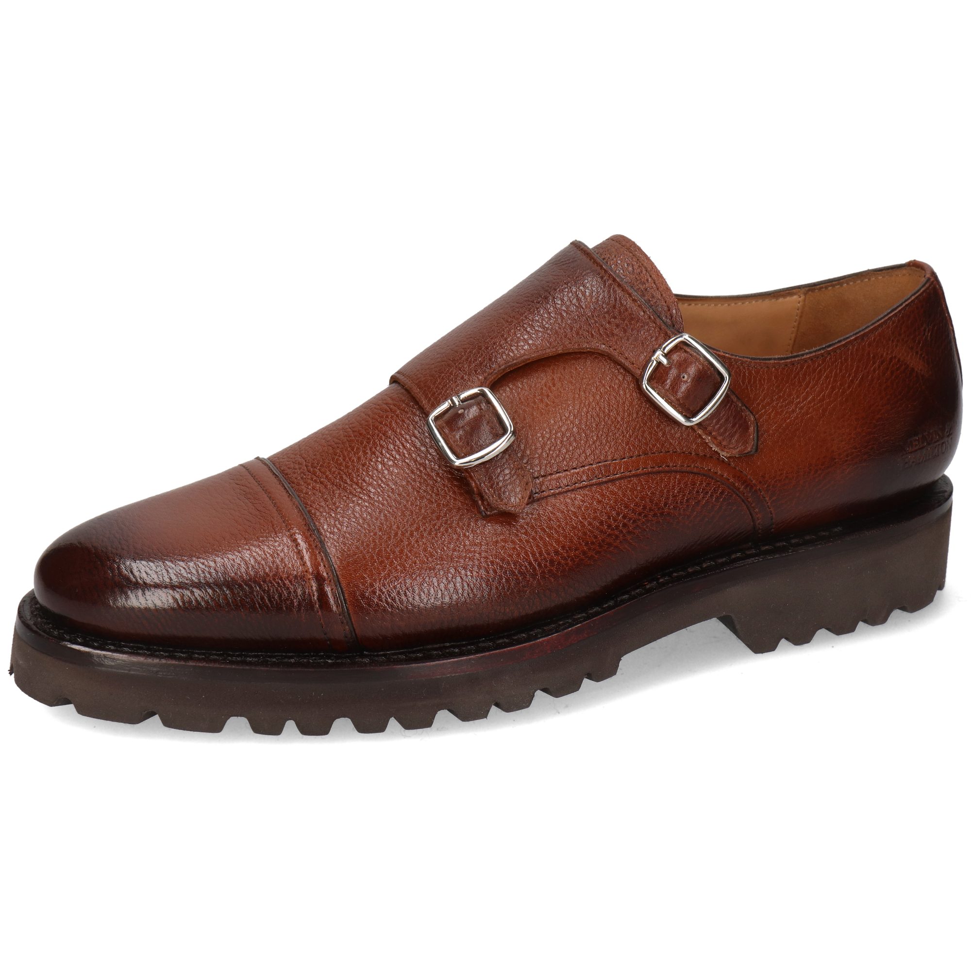 Corentin 2 Leder-Monk Schuhe für Herren Schnürschuh