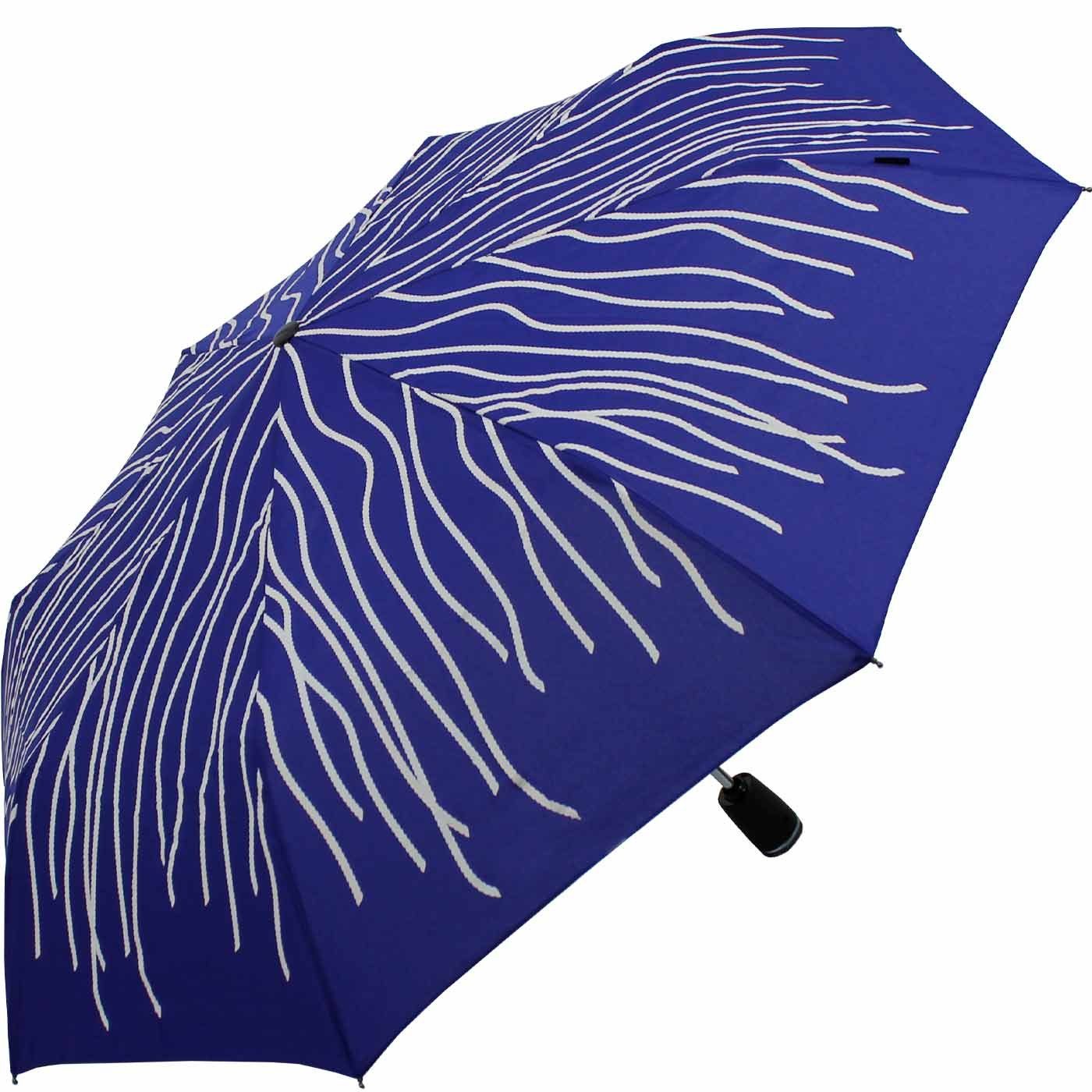 Knirps® Stockregenschirm Large Duomatic mit Farbwechsel - Wet Print Rope, bei Nässe färben sich die weißen Fäden bunt