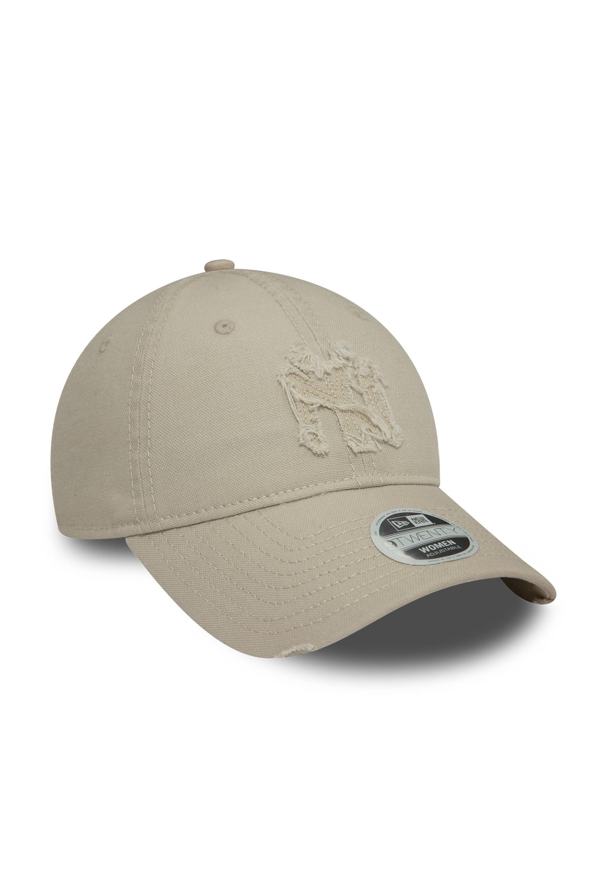 New Era Baseball Cap New York Yankees MLB Distressed Beige Verstellbare 9Twenty Damen Cap N (1-St)