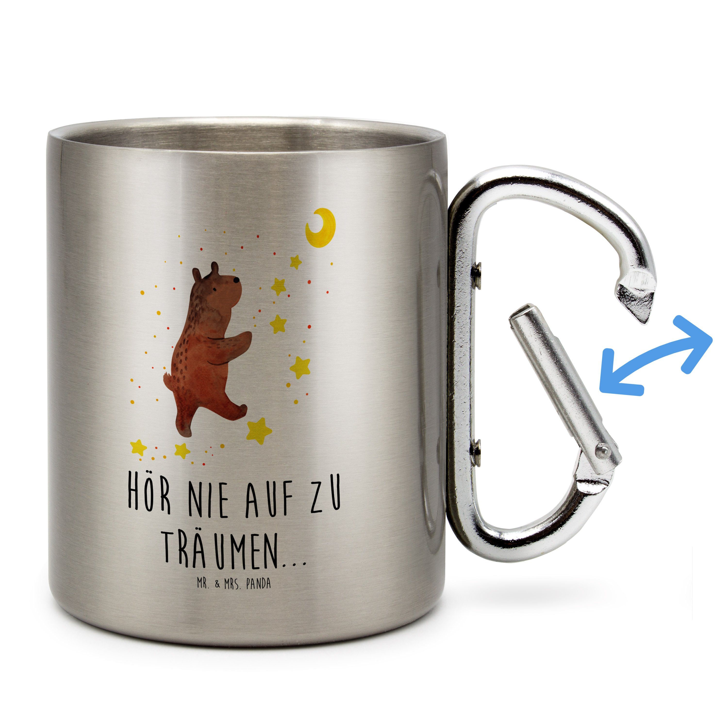 & - Tasse, Geschenk, Transparent Bär Traum, Tasse - Teddybär, Edelstahl Mr. Mrs. Träume Panda Outdoor,