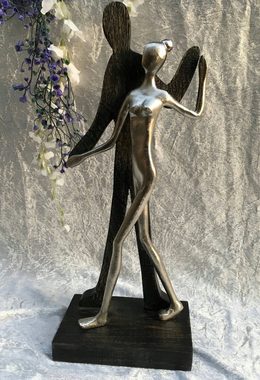 Moritz Skulptur Skulptur Tanzpaar Tänzer 10x17x41cm, Dekoobjekt Holz, Tischdeko, Fensterdeko, Wanddeko, Holzdeko