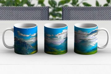 MuchoWow Tasse Alpen - Sonne - Natur, Keramik, Kaffeetassen, Teetasse, Becher, Teetasse, Geschenk