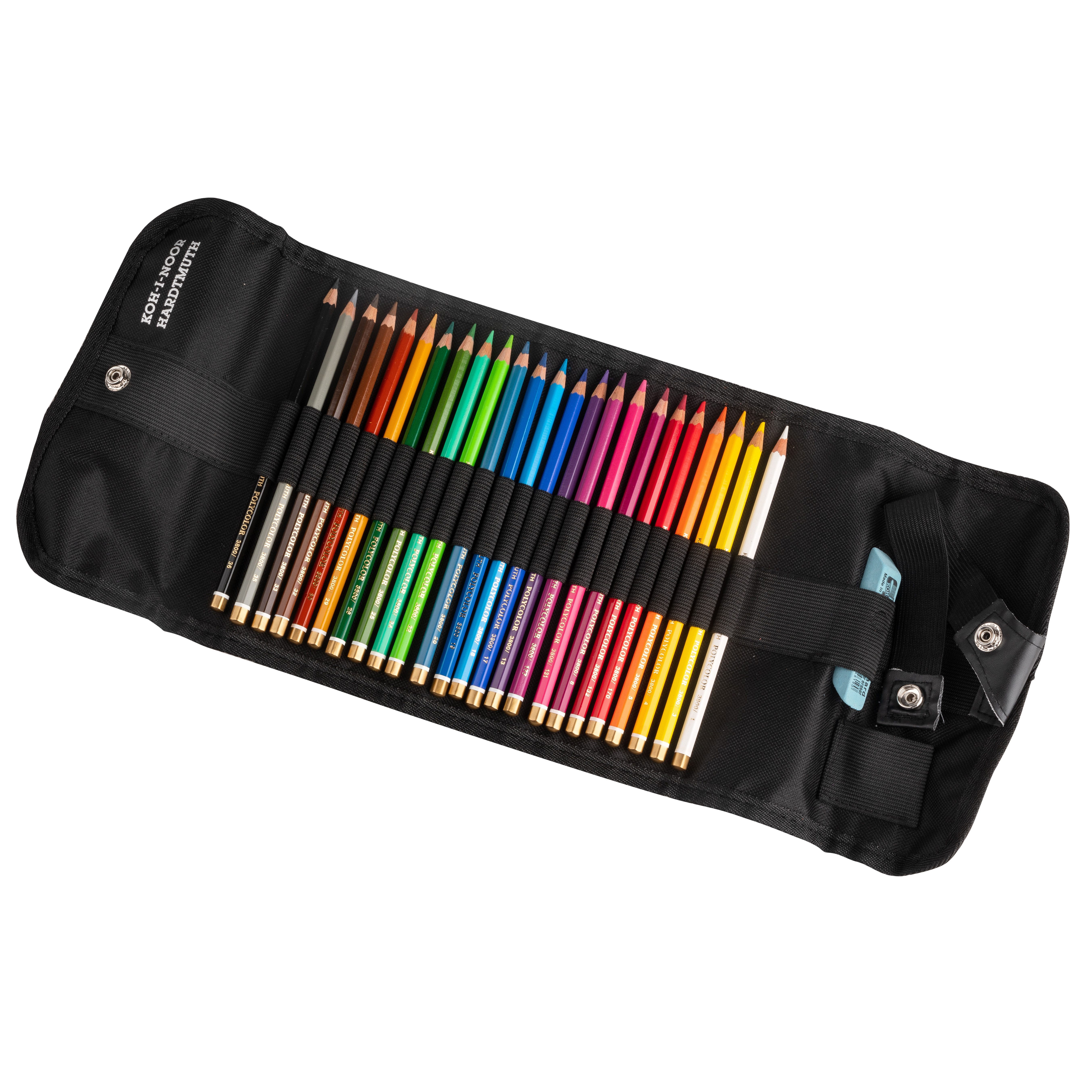 KOH-I-NOOR Buntstift KOH Stiftetasche Polycolor 24 Stifte Rad+Spitzer