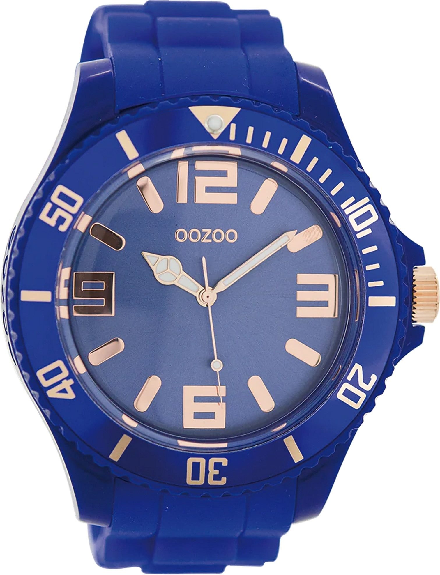 Quarzuhr Oozoo Damen Armbanduhr blau Analog