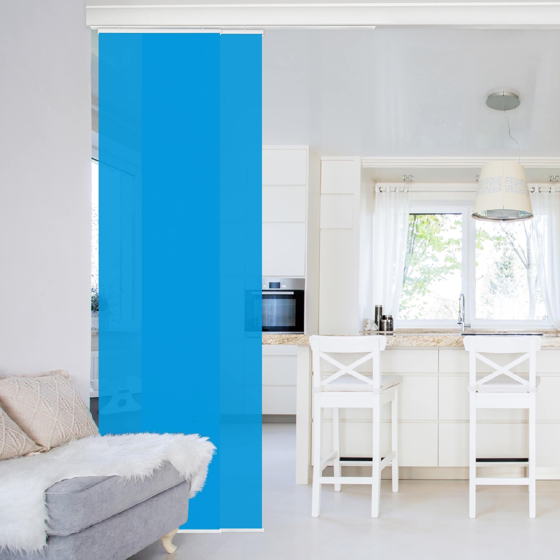 Bilderdepot24 Schiebegardine modern Flächenvorhang blickdicht Enzian, günstig online kaufen