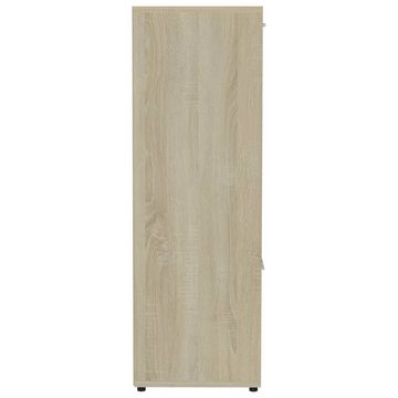 furnicato Bücherregal Sonoma-Eiche 90x30x90 cm Holzwerkstoff