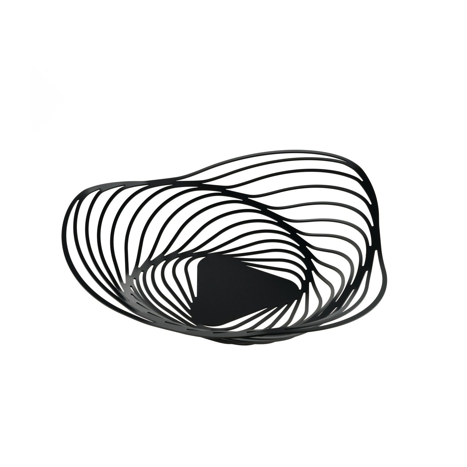 Alessi Obstschale Trinity Schwarz 43 cm, Edelstahl