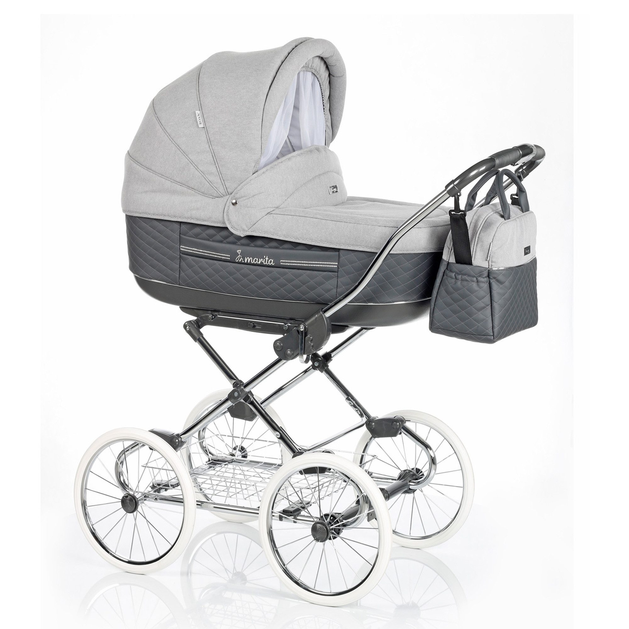 Kombi-Kinderwagen Marita Classic 2 in 1 inkl. Sportsitz und Zubehör in 4 Farben