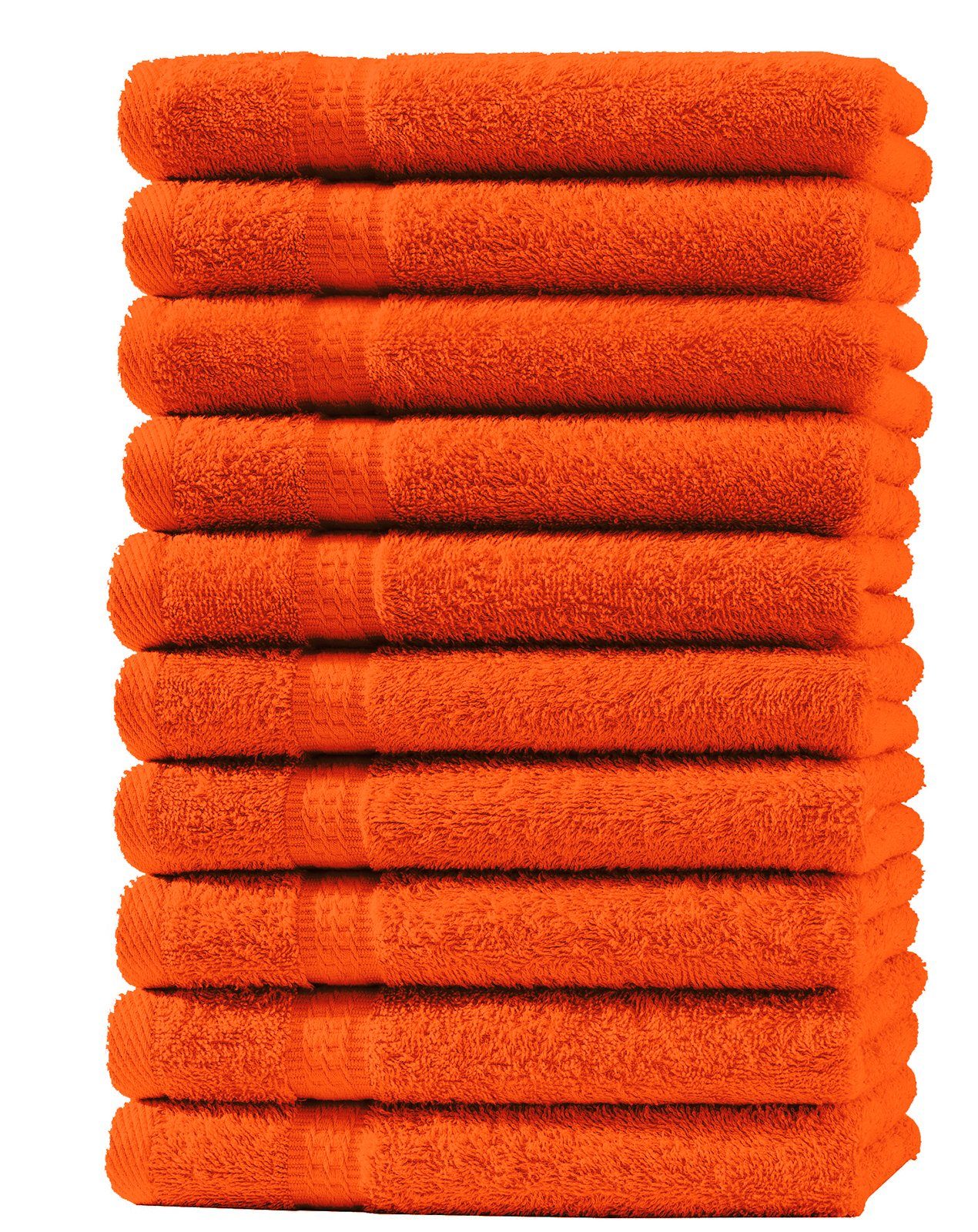 One Home Handtücher Royal, Frottee (10-St), mit Bordüre, saugfähig orange