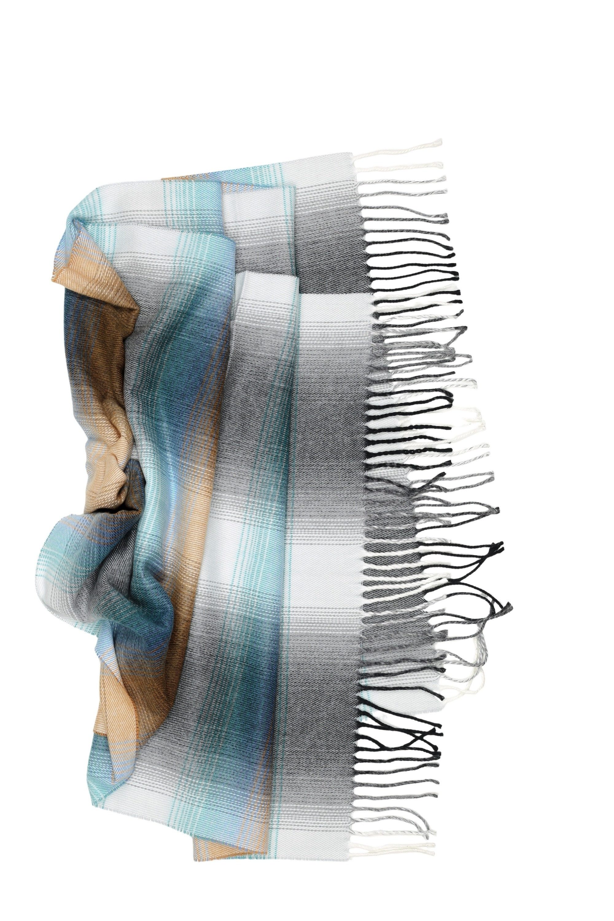COLLEZIONE ALESSANDRO Wollschal Manchester, (1-St), in modischer Farbkombi, Made in Italy