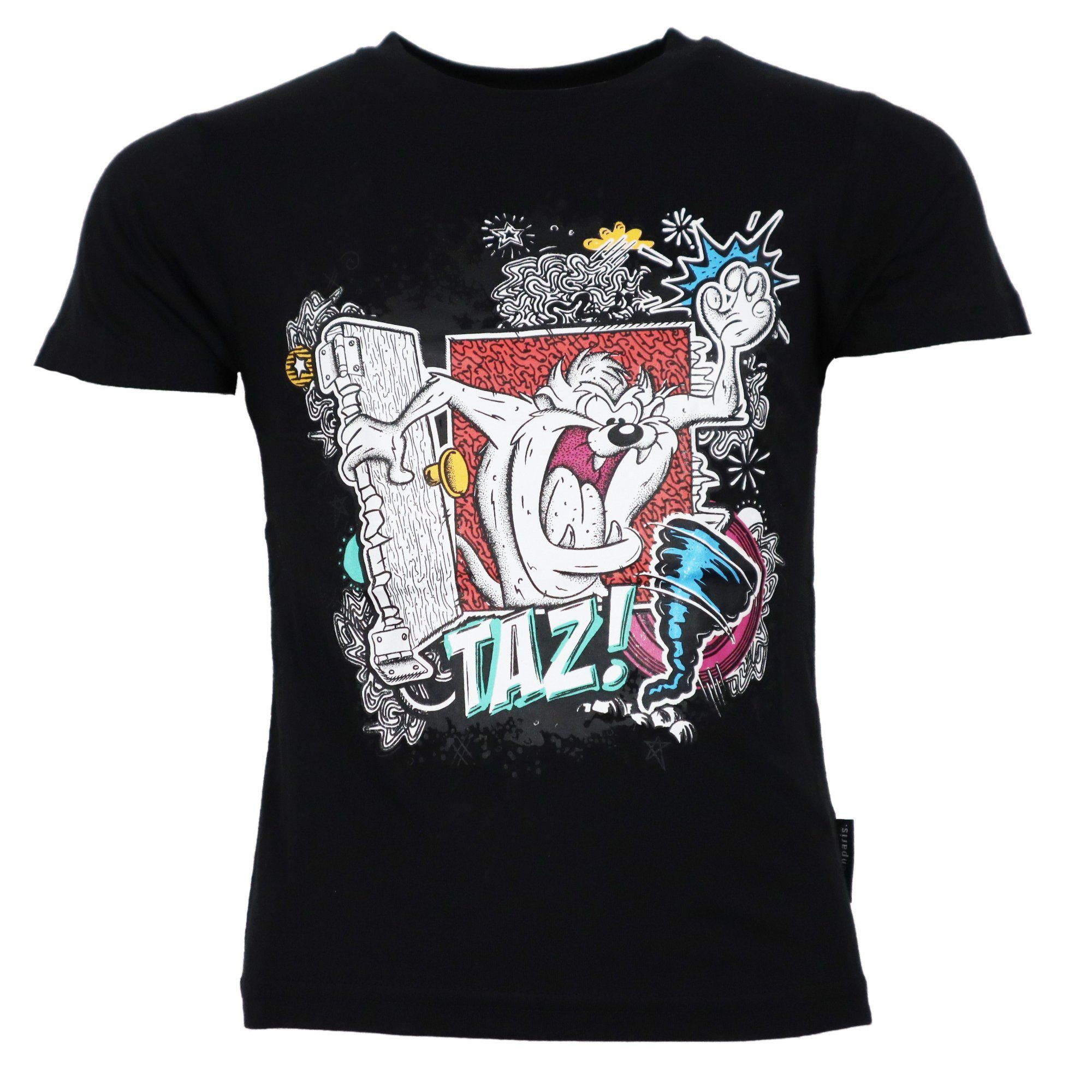 LOONEY TUNES Print-Shirt Looney Toons TAZ Mädchen T-Shirt Kurzarm Shirt Gr. 104 bis 164, 100% Baumwolle