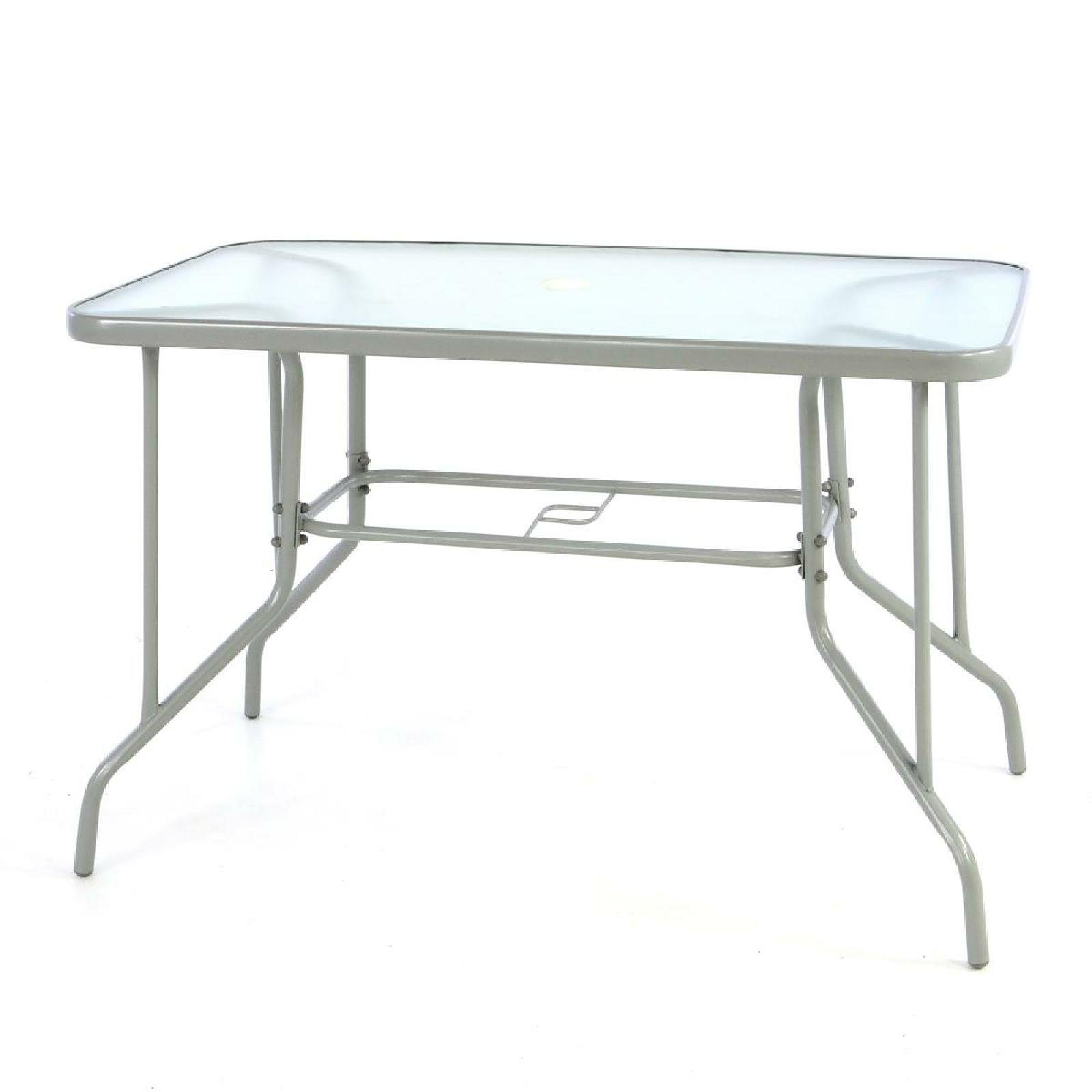 VCM Gartentisch Stahltisch mit Glasplatte und günstig online kaufen