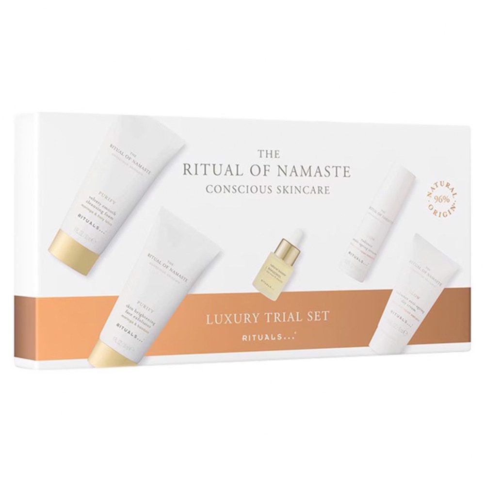Rituals Pflege-Geschenkset Rituals The Ritual of Namaste Luxury Trial Set, 5-tlg., Gesichtspflege-Set mit Peeling, Serum, Booster, Creme & Reinigung