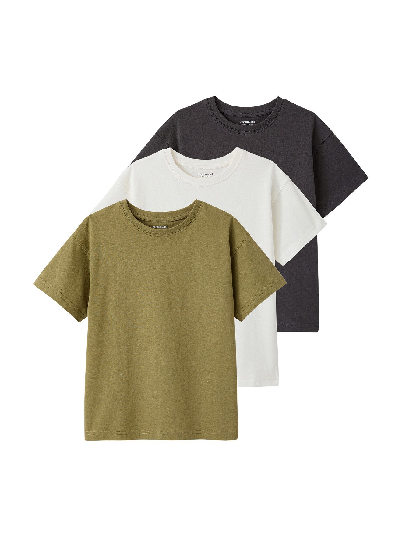 Kurzarmshirt Jungen T-Shirts BASIC uni