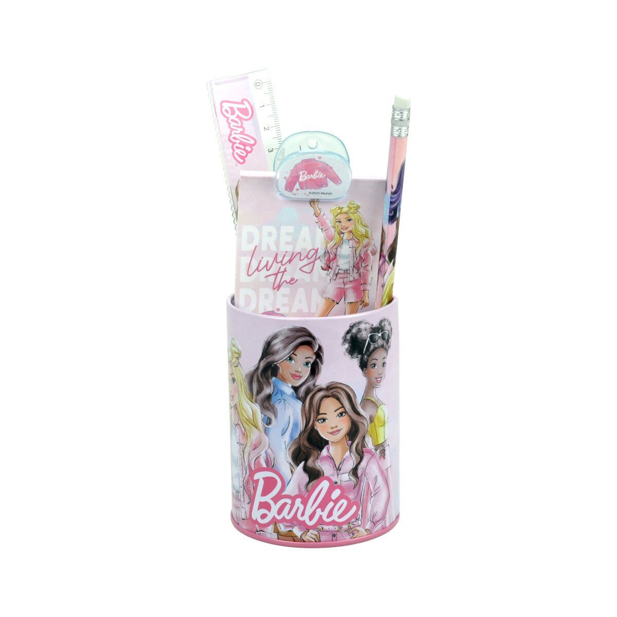 Barbie Kreativset Barbie Schreibset 7-teilig Schule Kinder Mädchen Design