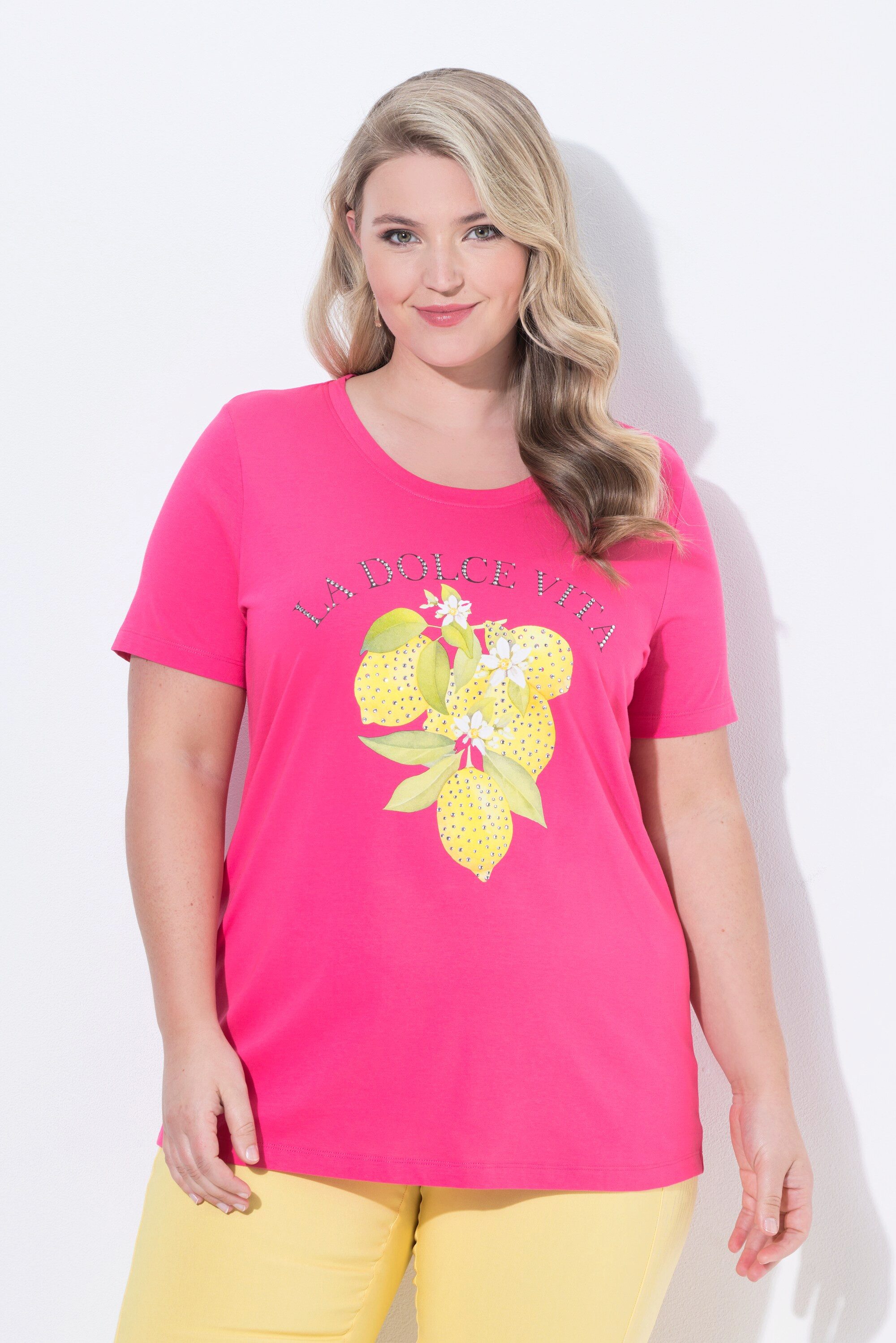 MIAMODA T-Shirt T-Shirt Comfort Fit Zitronen-Motiv