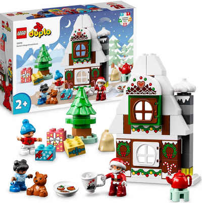 LEGO® Konstruktionsspielsteine Lebkuchenhaus mit Weihnachtsmann (10976), LEGO® DUPLO, (50 St)