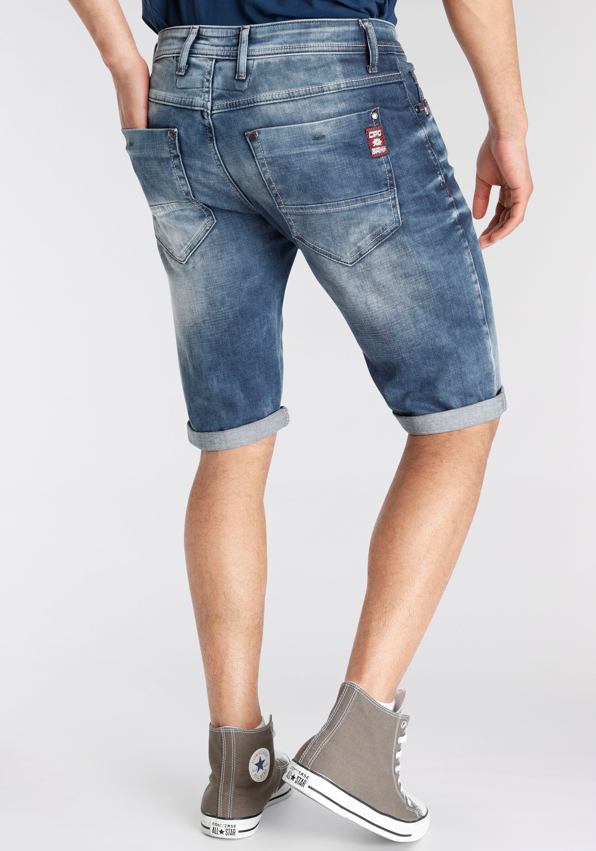 Cipo & Baxx Jeansshorts used blue