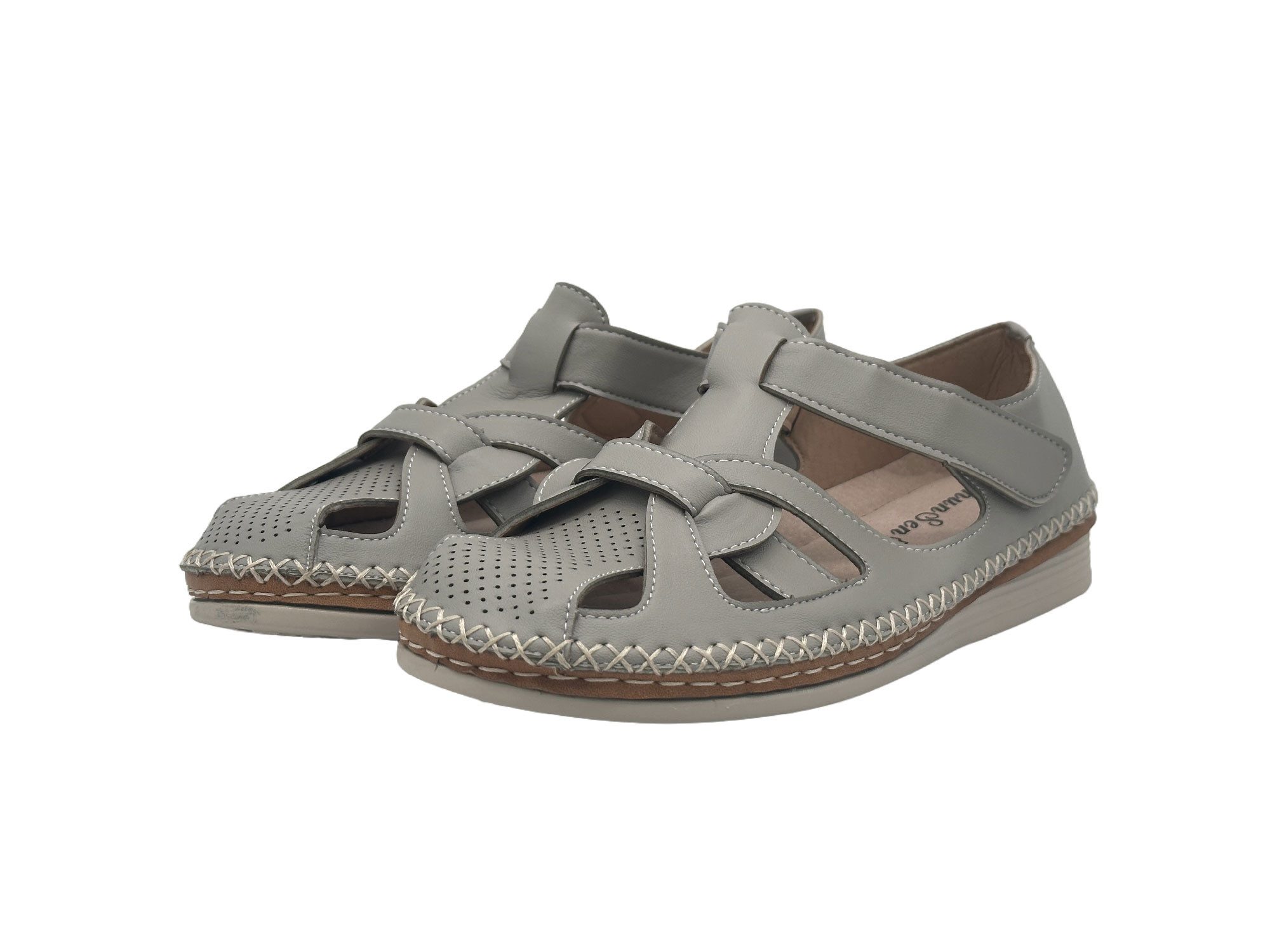 Nowaland Halboffene Damen Sandalen mit stabiler Passform und Komfortsohle Sandale Atmungsaktiv, stabiler Halt, weich und flexibel