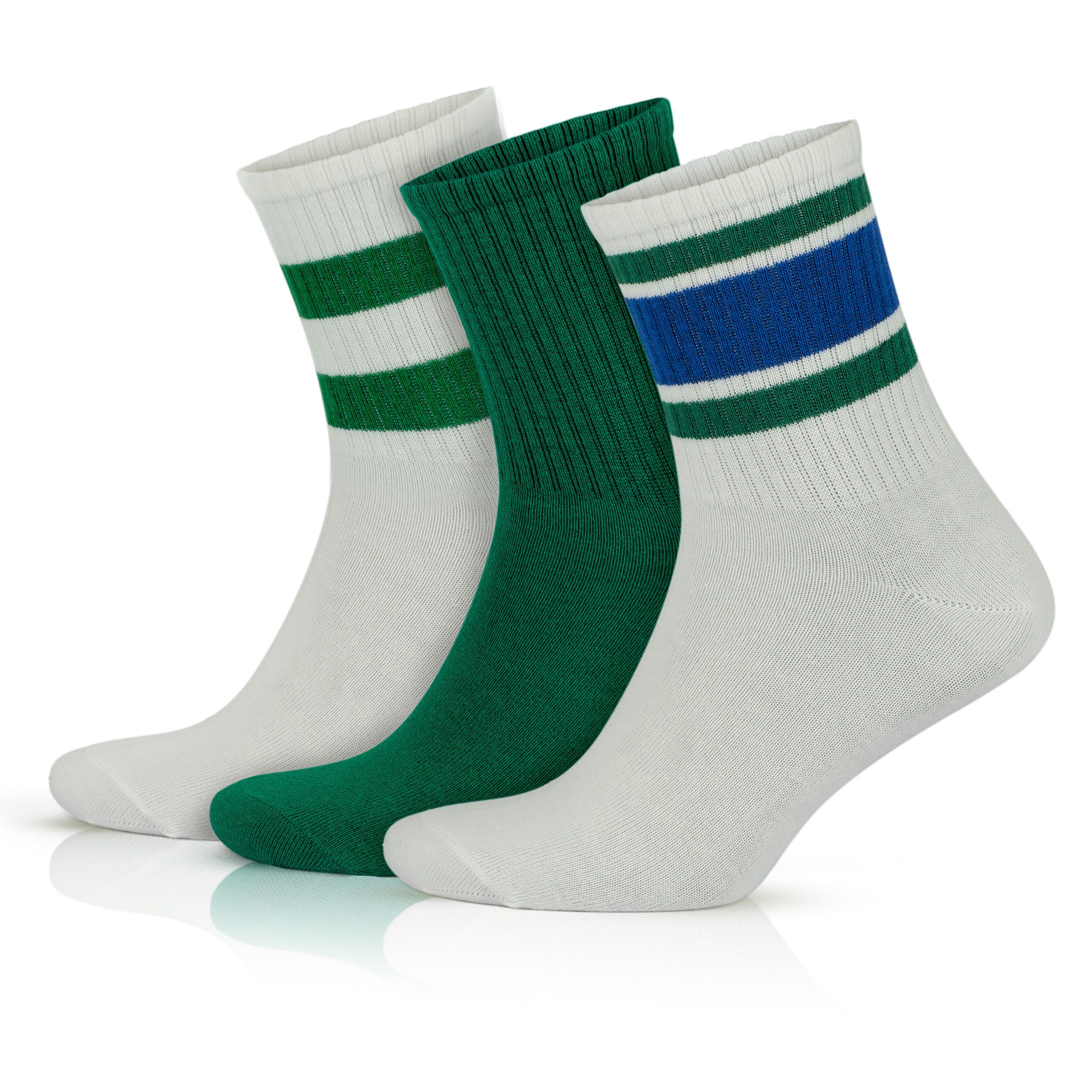 GoWith Tennissocken Retro Tennissocken Atmungsaktive Baumwollsocken Anti-Schweiß