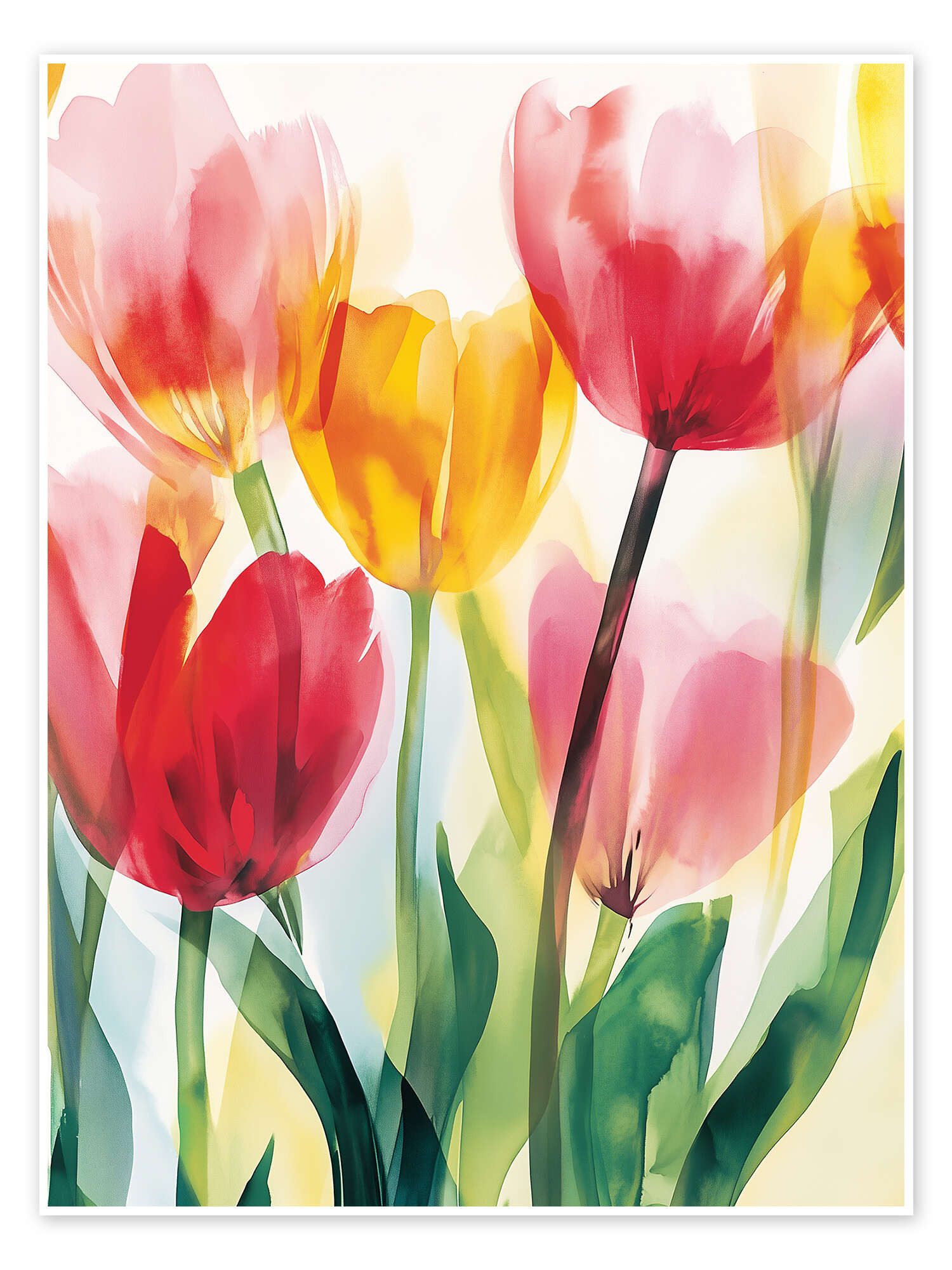 Posterlounge Wandbild Tulpenland, Annika Persson, erhältlich als Poster, Leinwandbild, Wandsticker oder Acrylglasbild