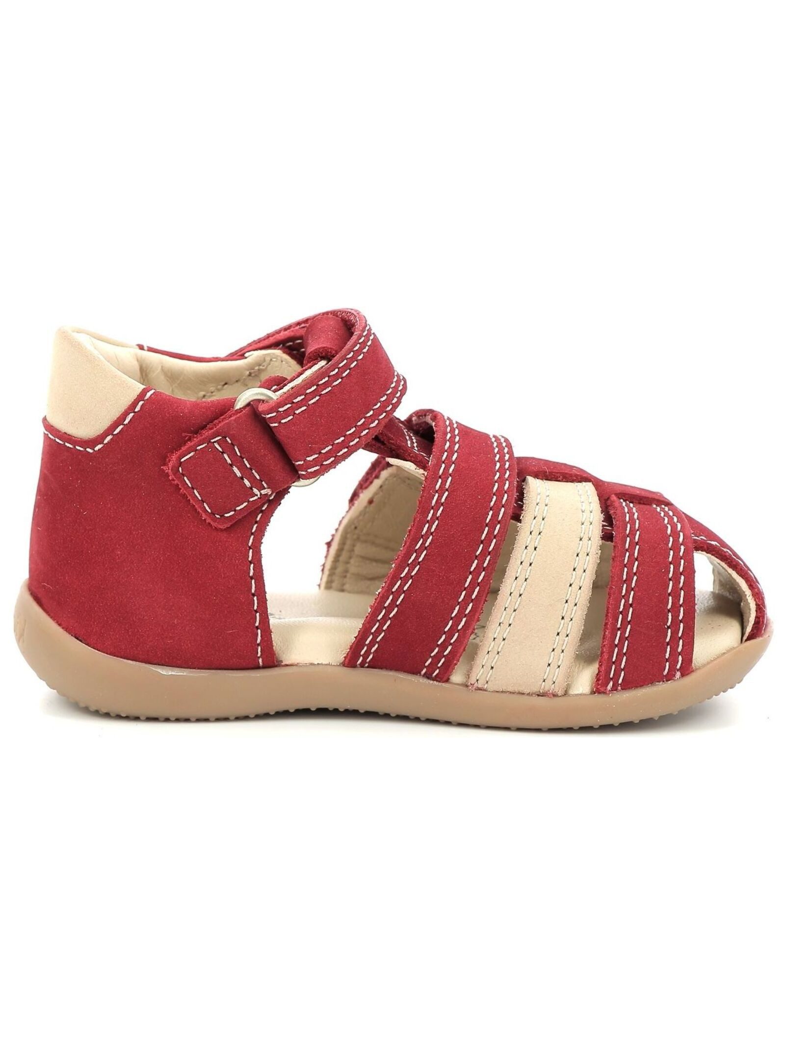 Kickers Halbschuhe Nubukleder . Klettschuh