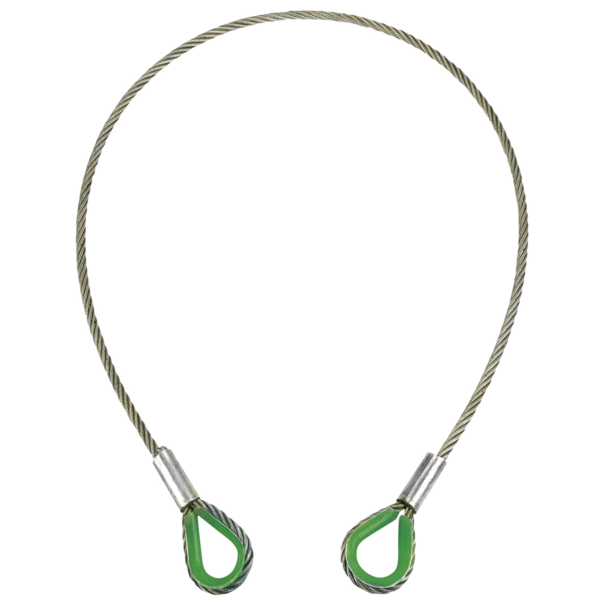 ELLER Eller Steel 2 Ton WLL - 14 mm 6 x 36 WS Core Arbeitslänge 2 m Drahtseil