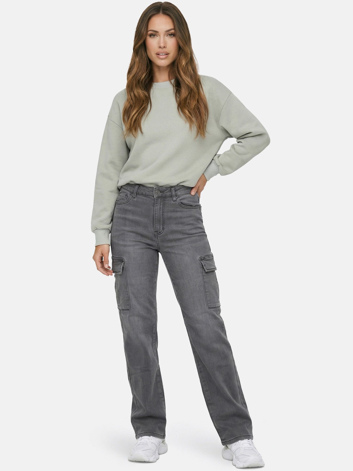 Tazzio Straight-Jeans F143 Cargo Jeans, High Waist, Regular Fit