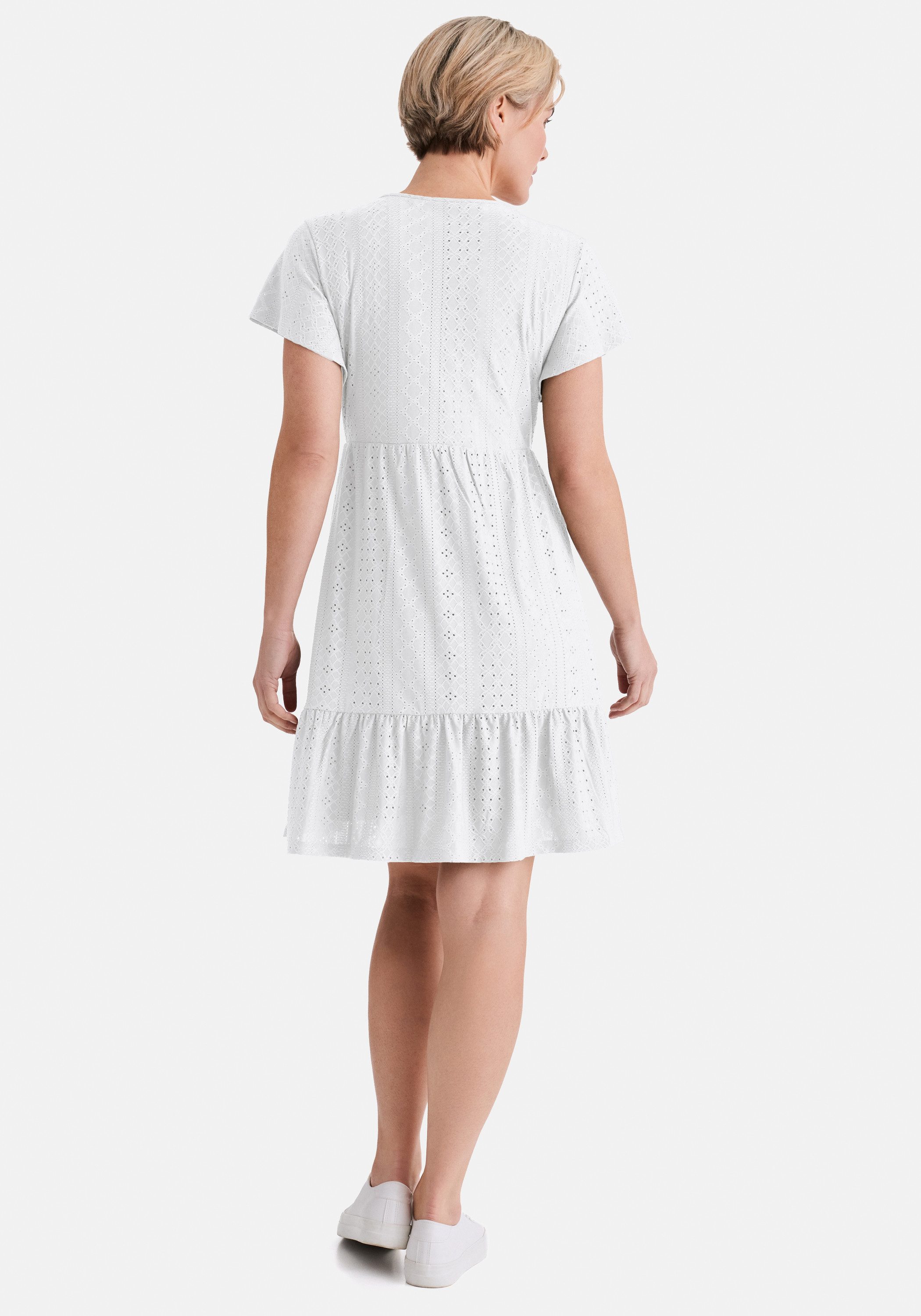 STOOKER WOMEN Spitzenkleid KIRA Kleid Kurzarmkleid Spitze elastisch tailliert für Damen
