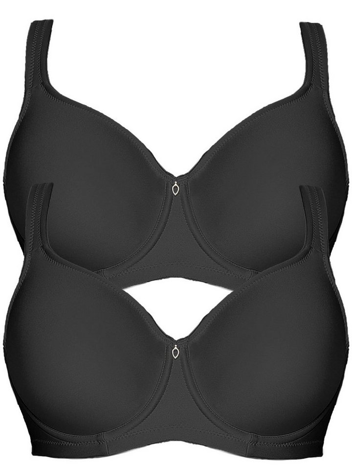 Viania Set: Minimizer-BH 2er Pack Minimizer Bügel BH Basic (Spar-Set, 2-tlg) nahtlos