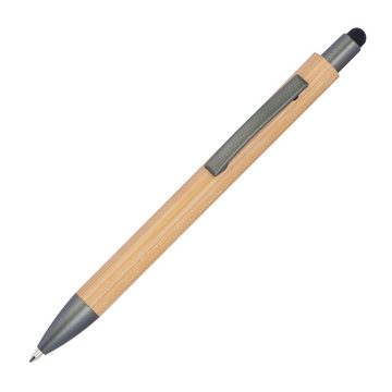 Livepac Office Kugelschreiber 10 Touchpen Holzkugelschreiber aus Bambus / Stylusfarbe: schwarz