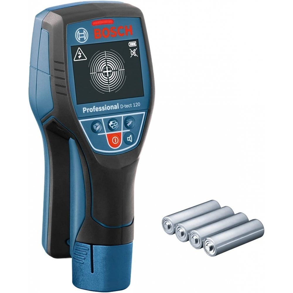 BOSCH Metalldetektor D-tect 120 Professional Multidetektor - Ortungsgerät -  blau/schwarz