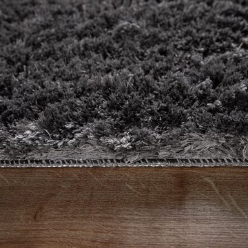 Hochflor-Teppich Wanda 245, Paco Home, rechteckig, Höhe: 44 mm, Uni-Farben, weich & kuschelig, waschbar