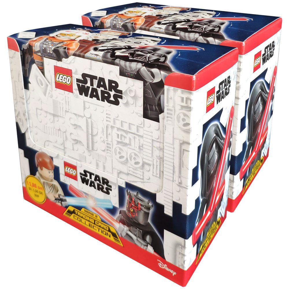 Star Wars Sammelkarte LEGO Star Wars - Serie 2 Trading Cards - 2 Displays (100 Booster)