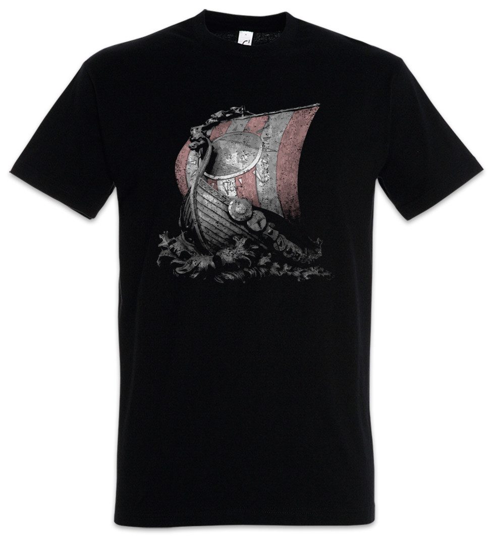 Urban Backwoods Print-Shirt Viking Ship I günstig online kaufen