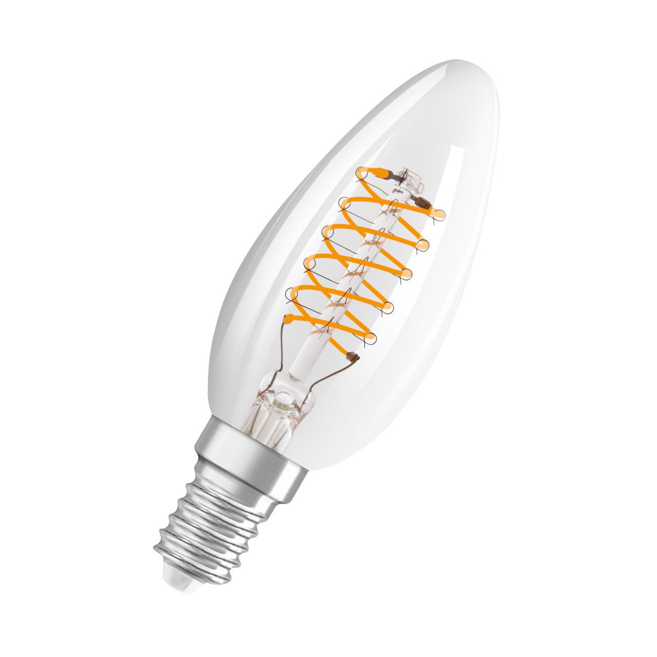 Osram LED-Leuchtmittel Osram LED Kerzenlampe E14 4,8 W warmweiß klar, Dimmbar