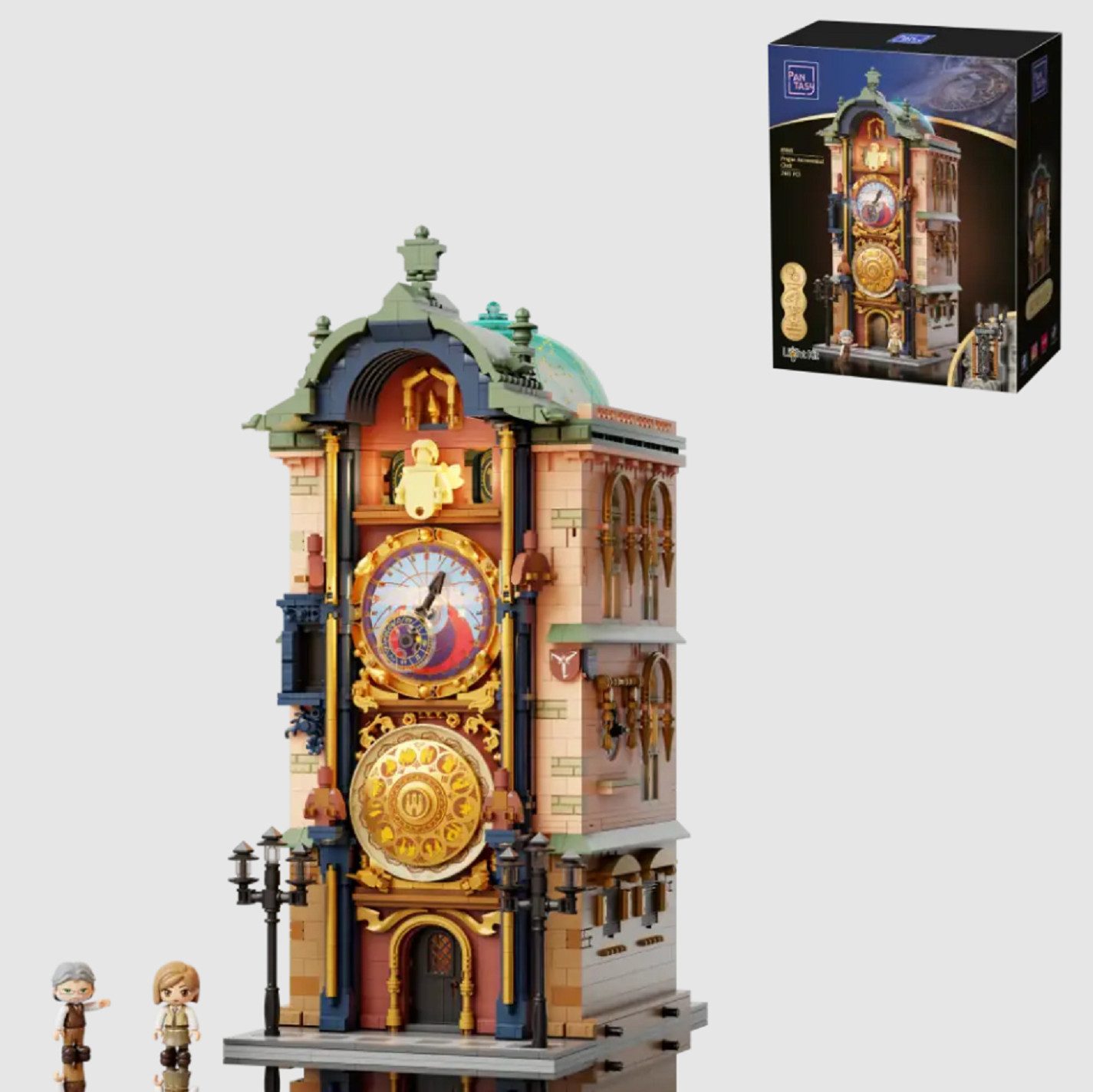 Pantasy Pantasy 85045 Prager Rathausuhr Pražský orloj Astronomieturm Konstruktions-Spielset, (2441 St)