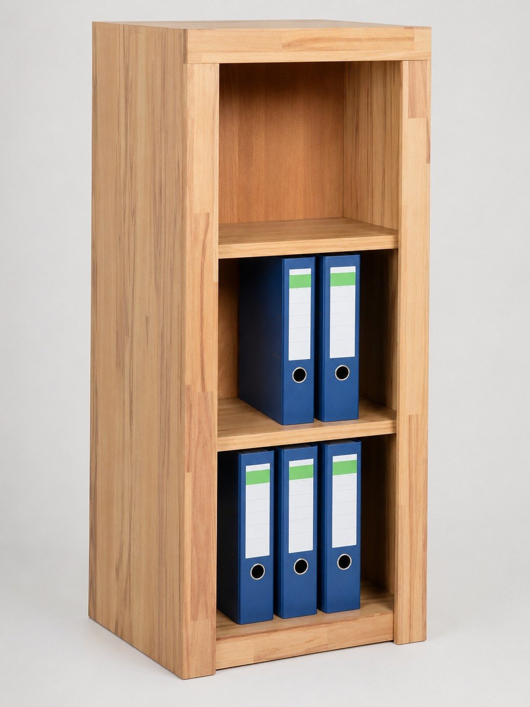 bv-vertrieb Aktenregal modernes Standregal Aktenregal Büroregal Kernbuche teilmassiv #2669