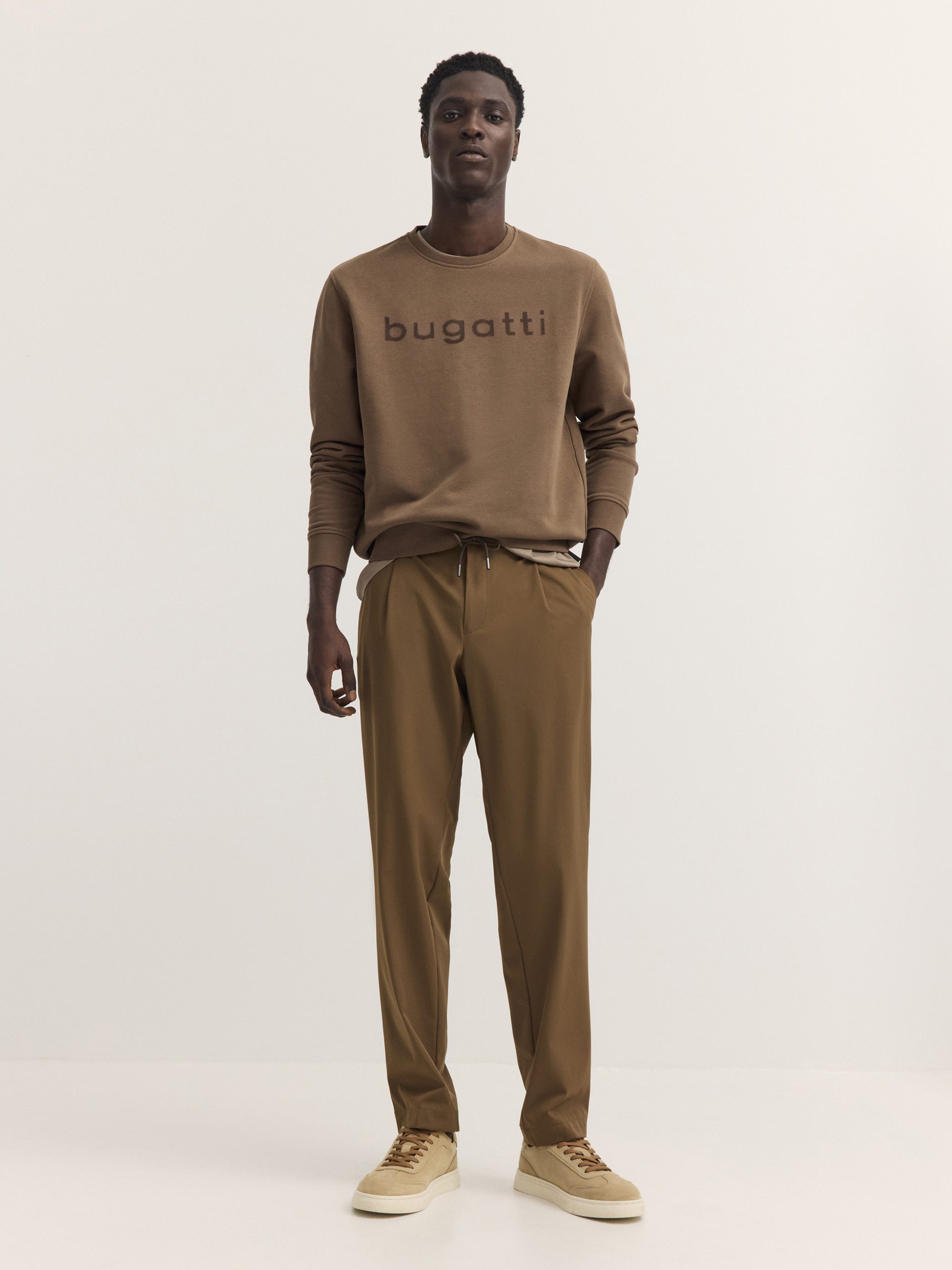 bugatti Sweatshirt Modern Fit Modern Fit Baumwolle Rundhals