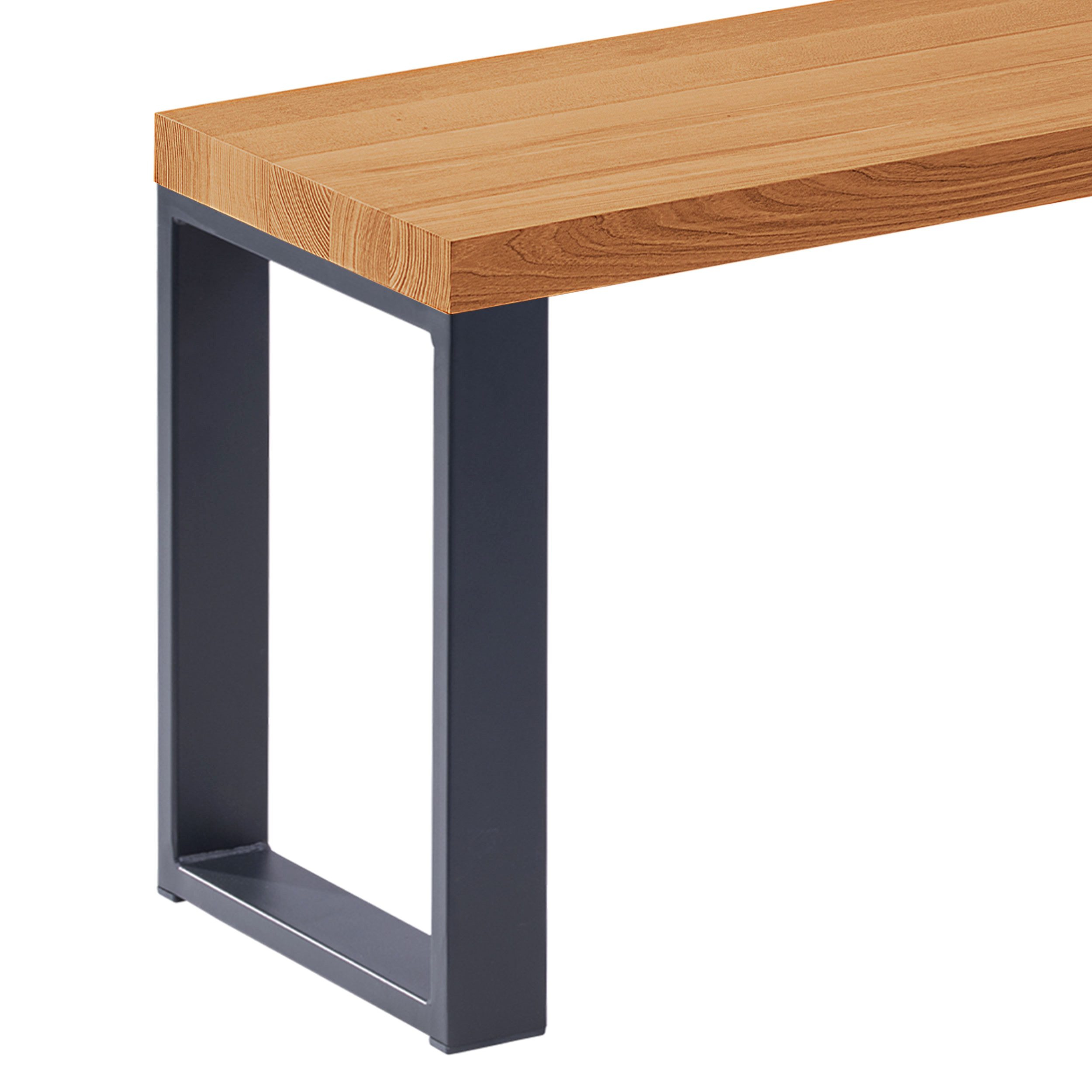 LAMO Manufaktur Sitzbank LSB Sitzbank (Komplett-Set, 3-Teilig), 40mm stake Massivholzplatte