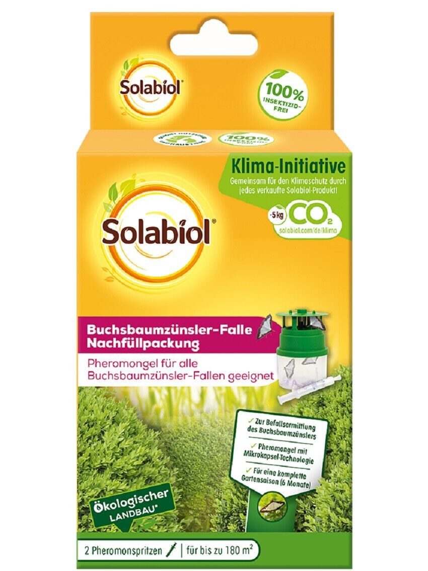 Solabiol Insektenfalle Solabiol Buchsbaumzünsler Nachfüllpack 2er Set