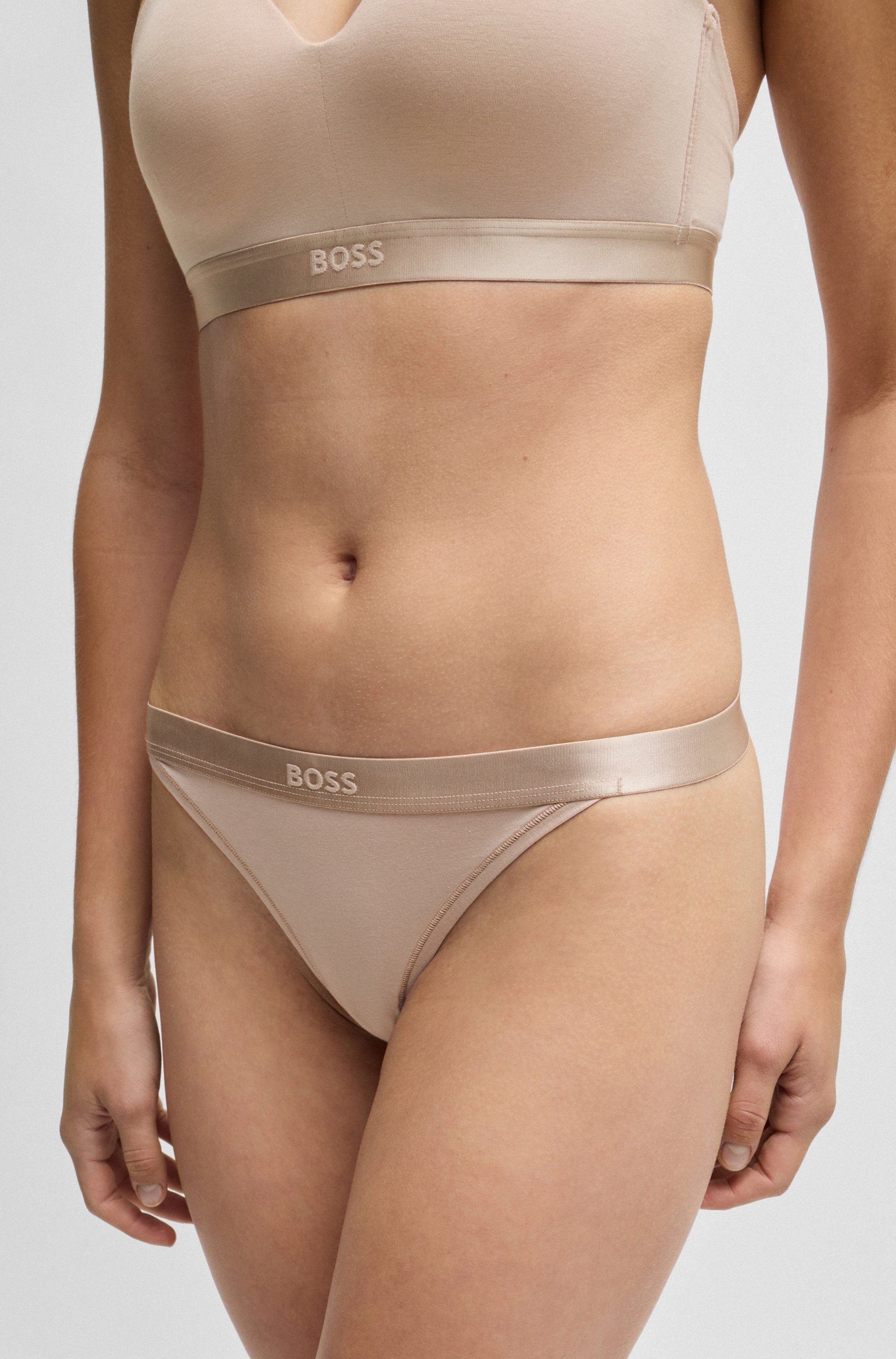 BOSS String STRING BEA mit BOSS Schriftzug
