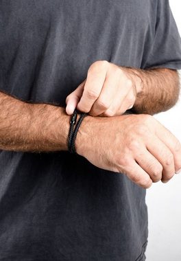 Akitsune Armband Mare Nylon Bracelet Mattschwarz - Schwarz 18 cm