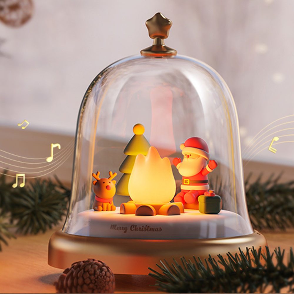 PRIISF LED Kugelleuchte Weihnachten LED Nachtlicht Spieluhr Laterne Weihnac günstig online kaufen