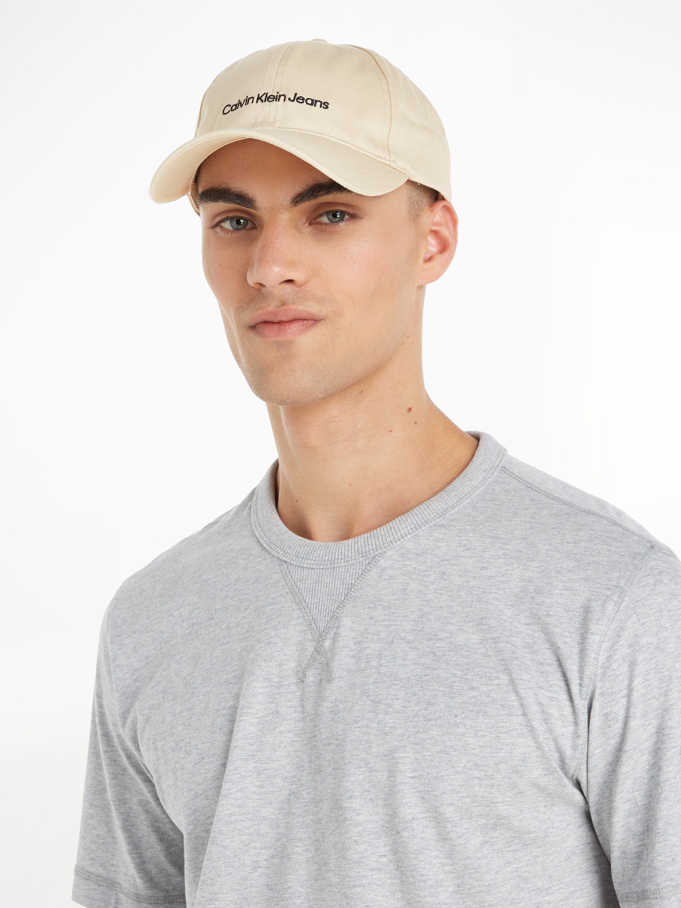 Calvin Klein Jeans Baseball INSTITUTIONAL CAP beige Cap