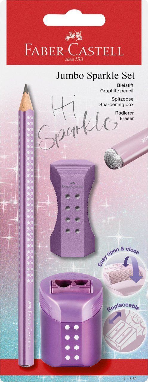Faber-Castell Bleistift Bleistiftset Jumbo Sparkle Set Cosmic